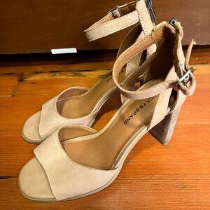 Lucky Brand Leather Strappy Heels